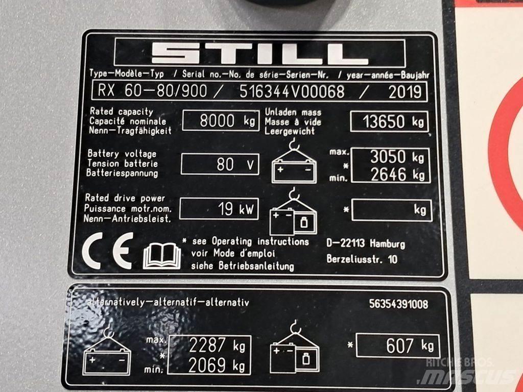 Still RX60-80/900 Електрически вилични кари-повдигачи