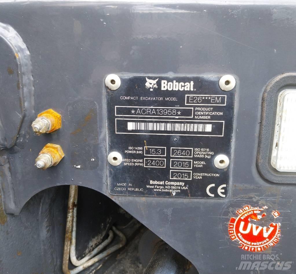 Bobcat E 26 Мини екскаватори < 7 т