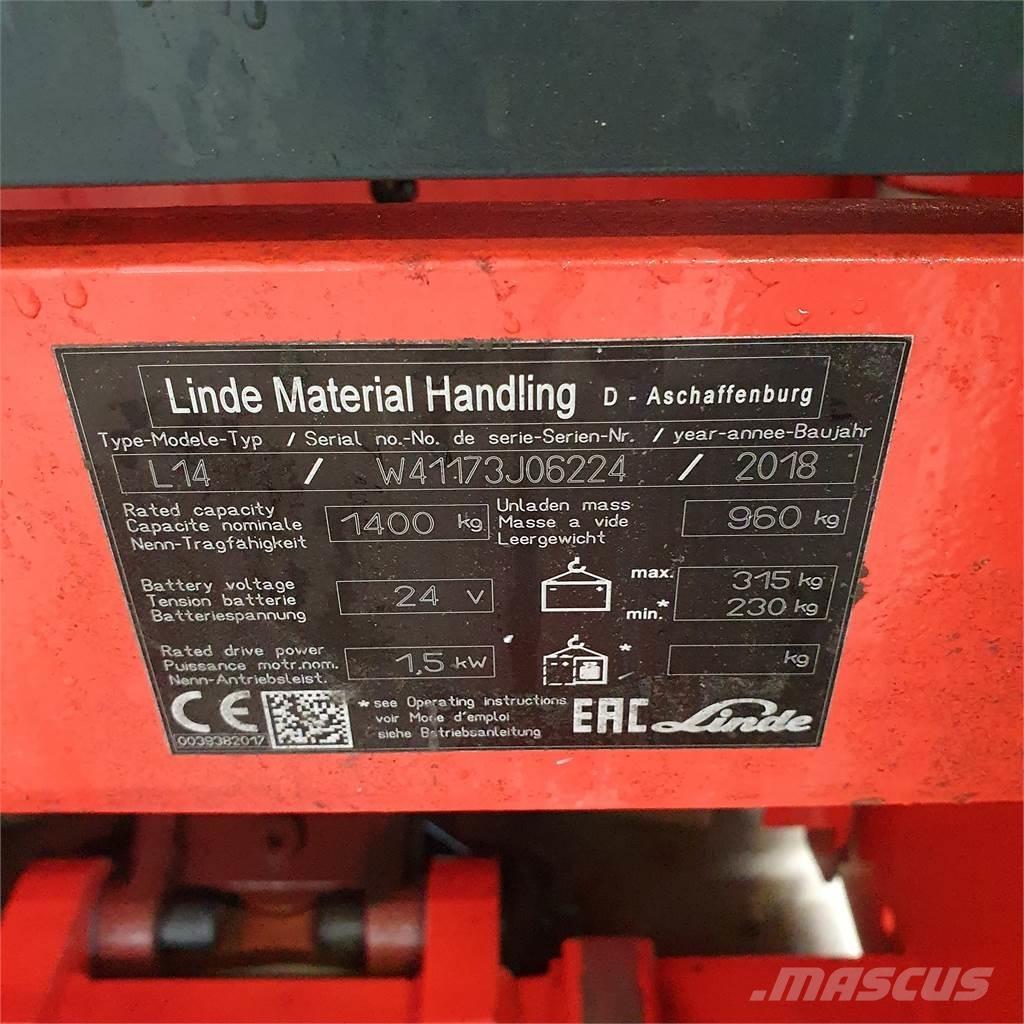 Linde L14i Колички високоповдигачи с теглич