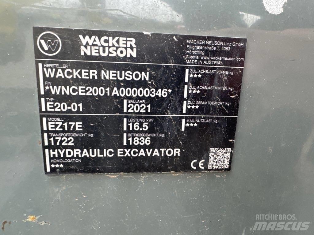 Wacker Neuson EZ17e Верижен екскаватор