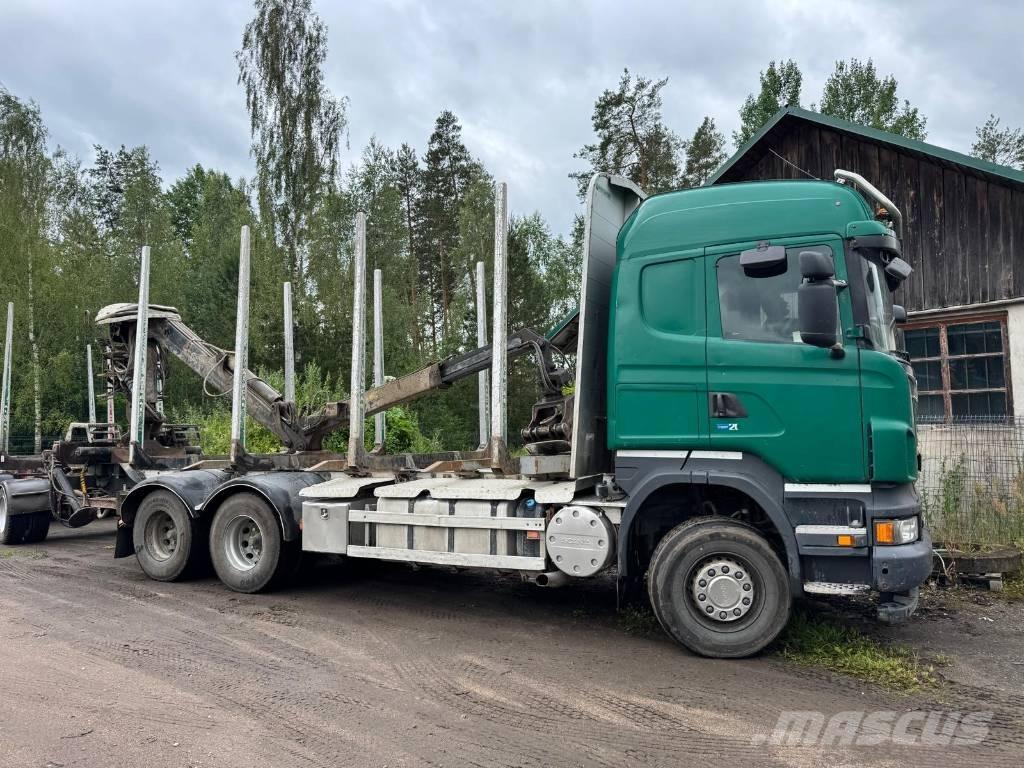 Scania R 500 За превоз на дървени трупи