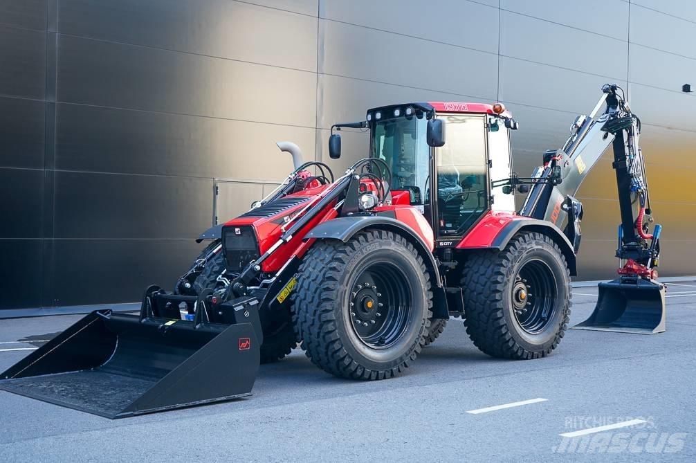 Huddig 1370 CITY Товарач със заден ексватор