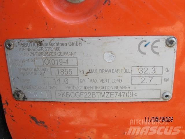 Kubota KX 019-4 Мини екскаватори < 7 т