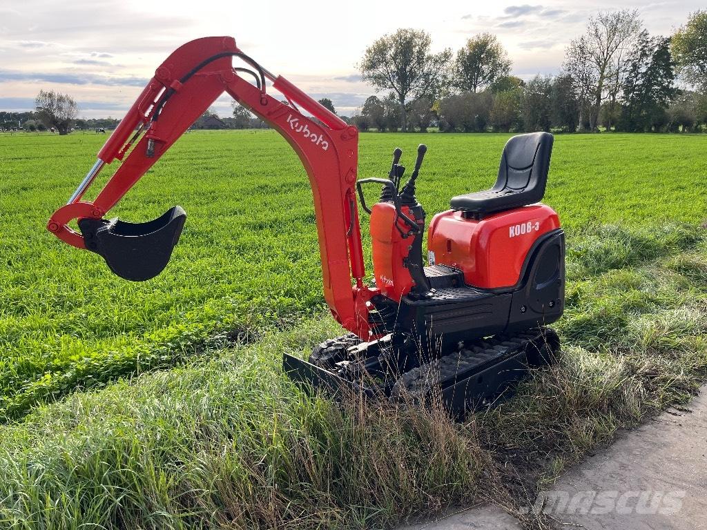 Kubota K 008-3 Мини екскаватори < 7 т