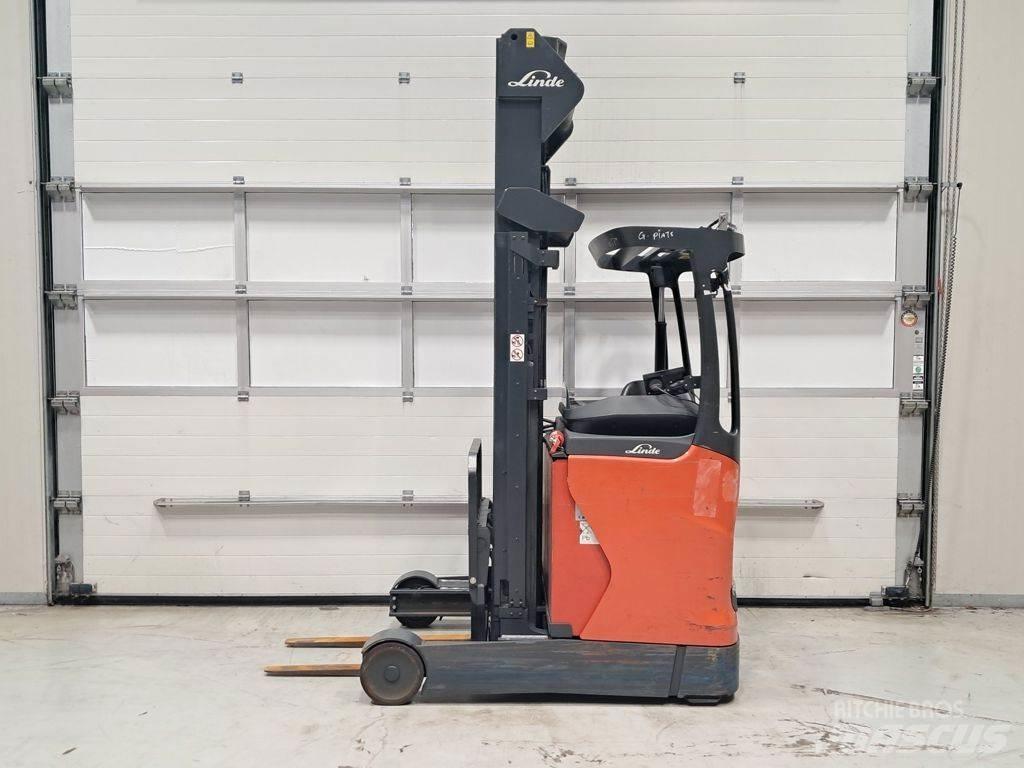 Linde R14-01 Ретрак/ Високоповдигач с изместване на вилката напред