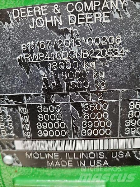 John Deere 8 R 410 Трактори