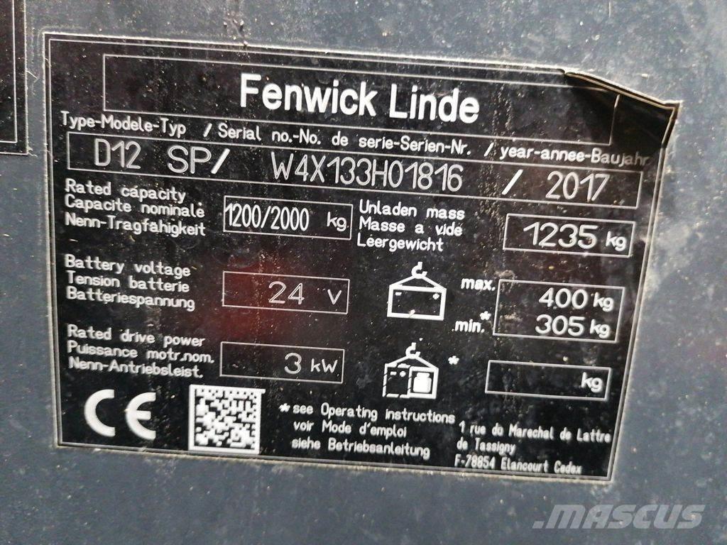 Linde D12 SP Колички високоповдигачи с теглич