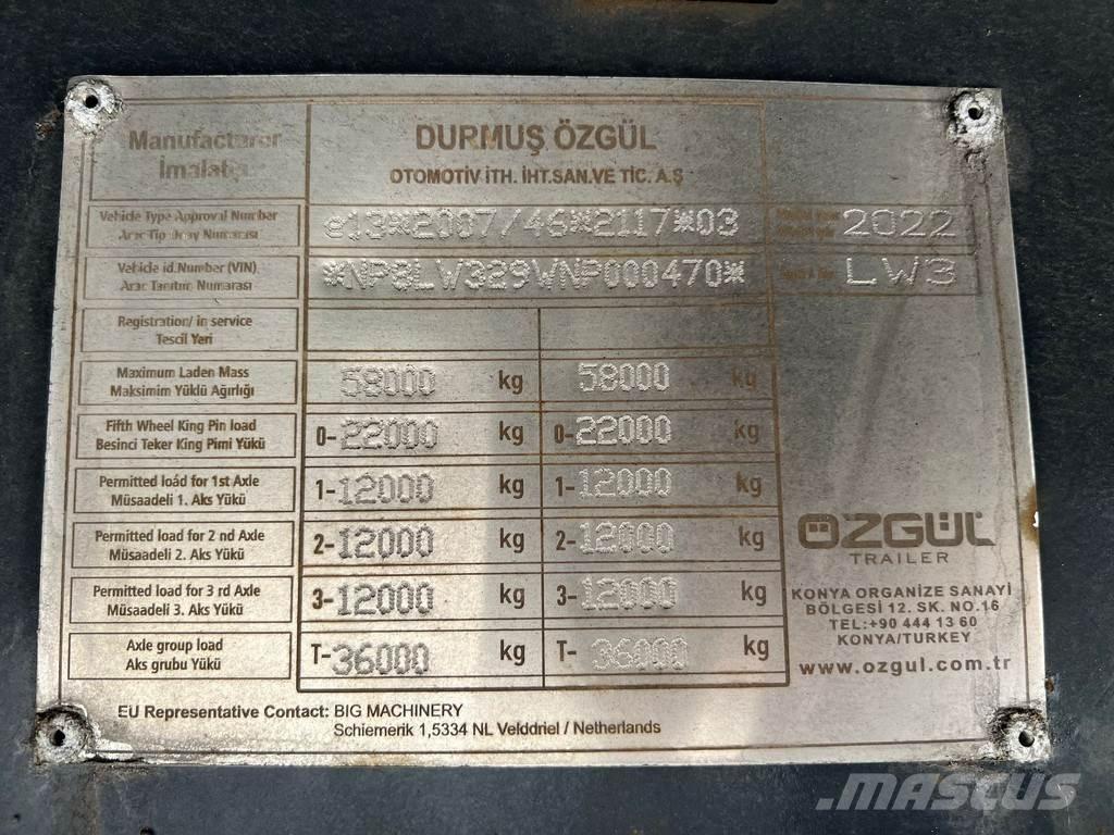 Ozgul LW3 EU 1SS Нискотоварни полуремаркета

