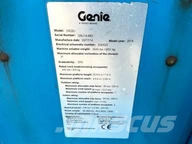 Genie GR 26 J Вертикални мачтови повдигачи
