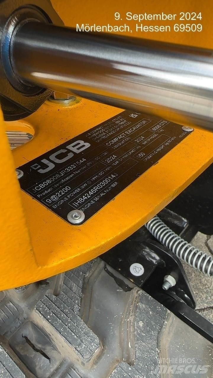 JCB 8008CTS Мини екскаватори < 7 т