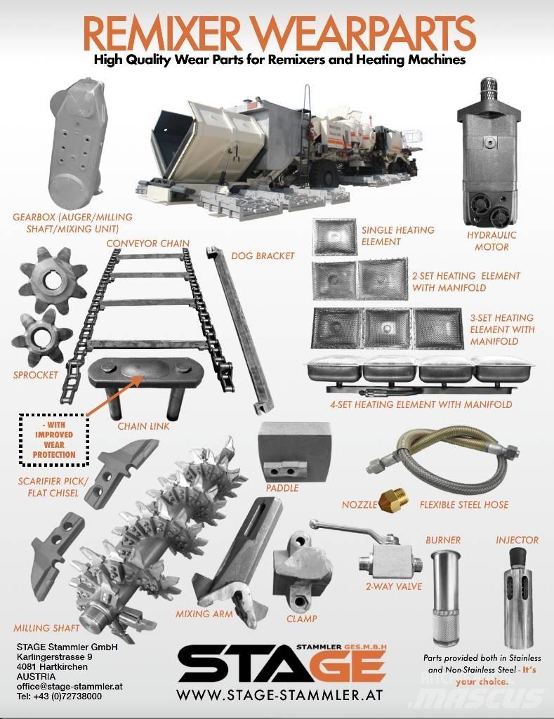 Wirtgen RX4500 Аксесоари за асфалтополагащи машини