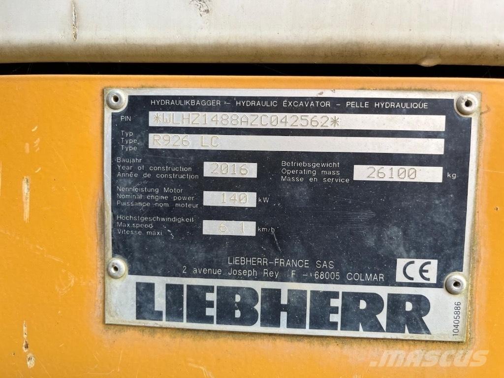 Liebherr 926 Верижен екскаватор