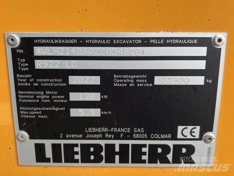 Liebherr R922 LC Верижен екскаватор