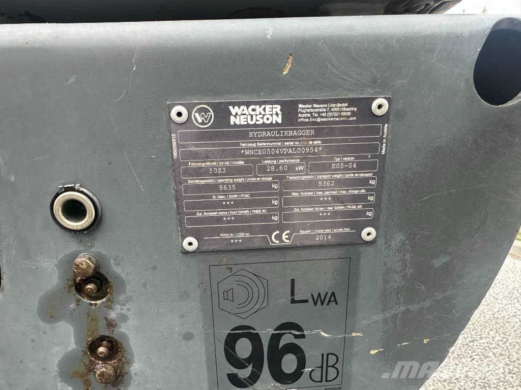 Wacker Neuson 50 Z3 Мини екскаватори < 7 т