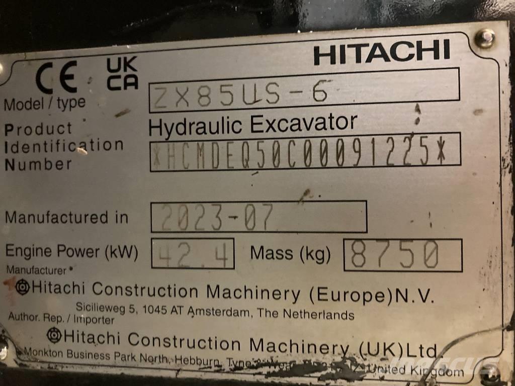 Hitachi ZX 85 US-6 Средни екскаватори 7т - 12т