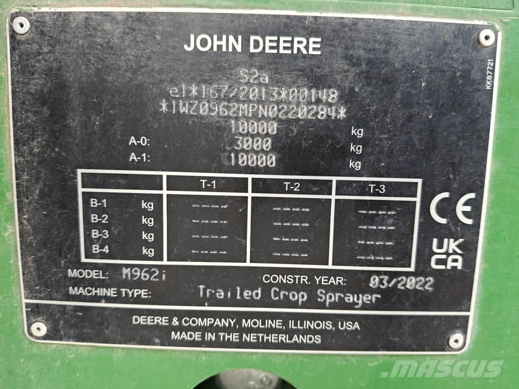 John Deere M 962 i Прикачни пръскачки
