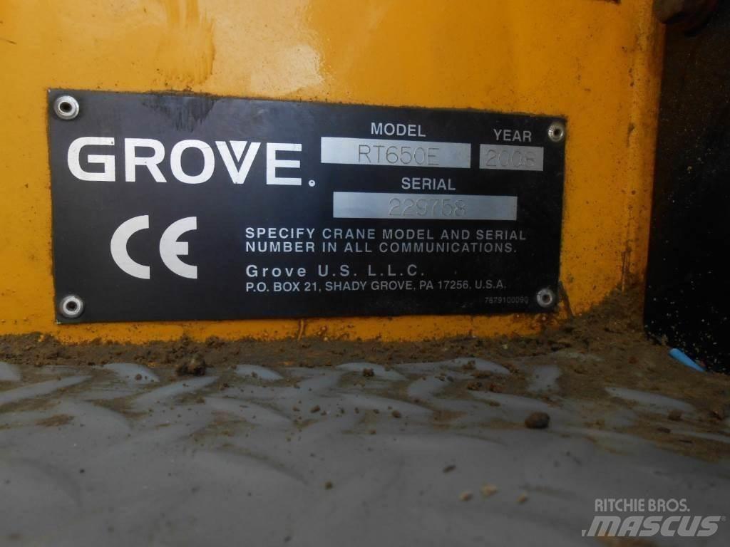 Grove RT 650 E Кранове за тежък терен
