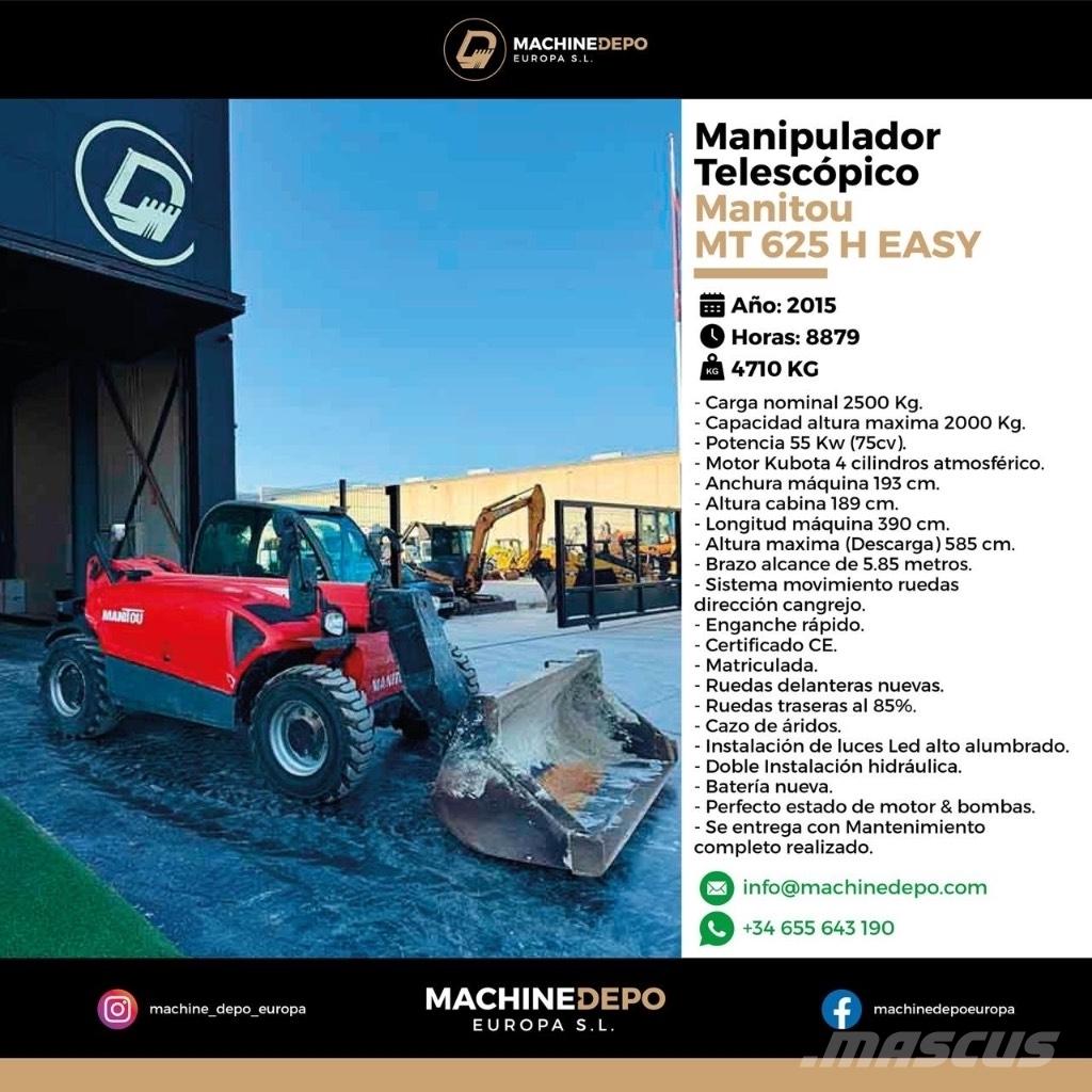 Manitou MT 625 H Телескопични товарачи