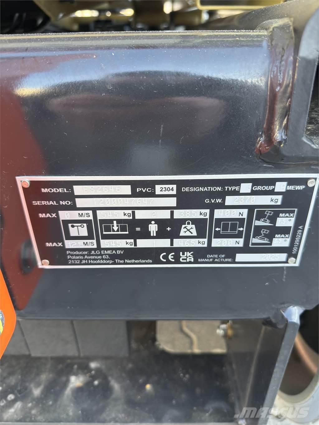 JLG ES2646 Ножични работни платформи