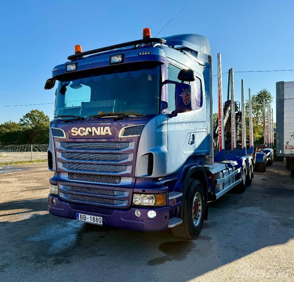 Scania R 500 За превоз на дървени трупи