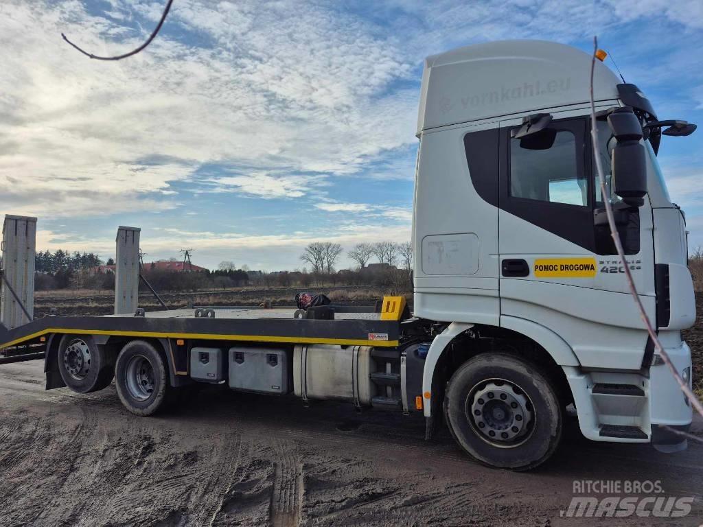 Iveco Stralis 420 Бордови камион / автолебедка