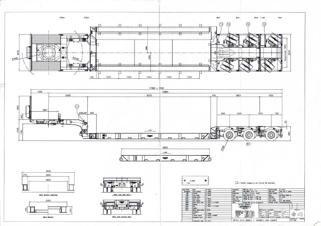 Broshuis Low loader Нискотоварни полуремаркета
