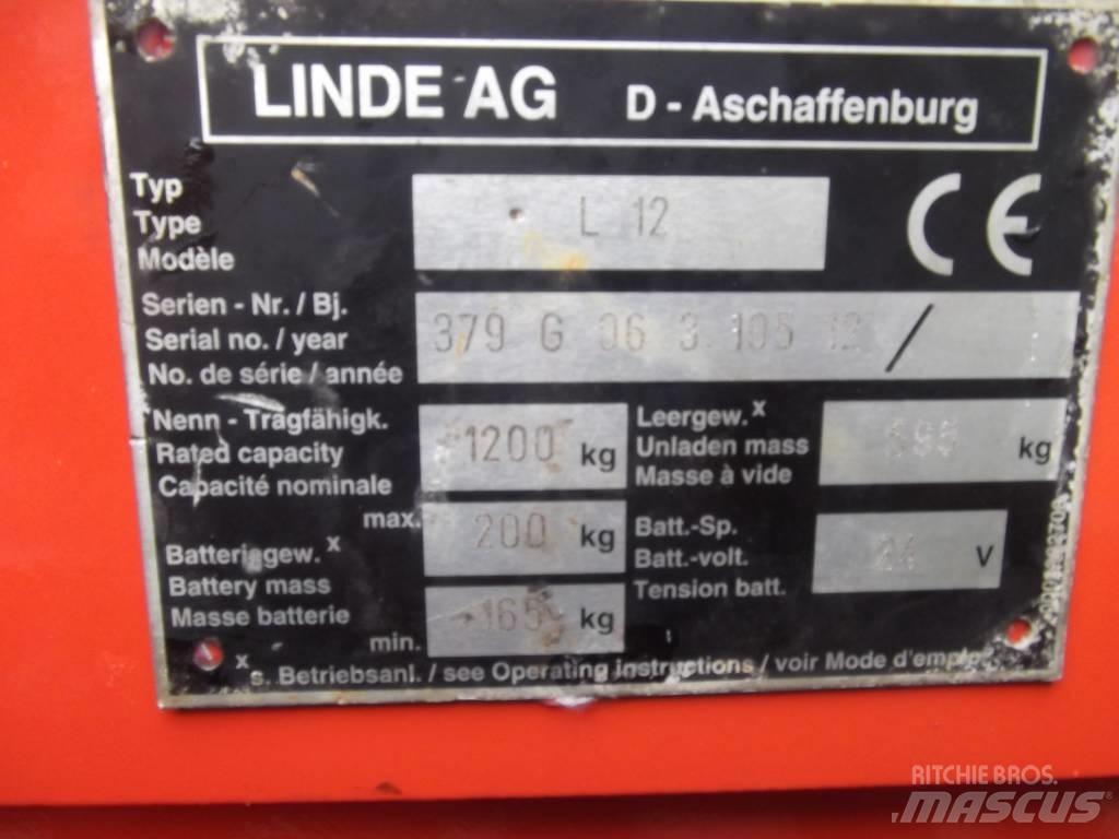 Linde L12 /379/ V-2097 Самоходни товарачи