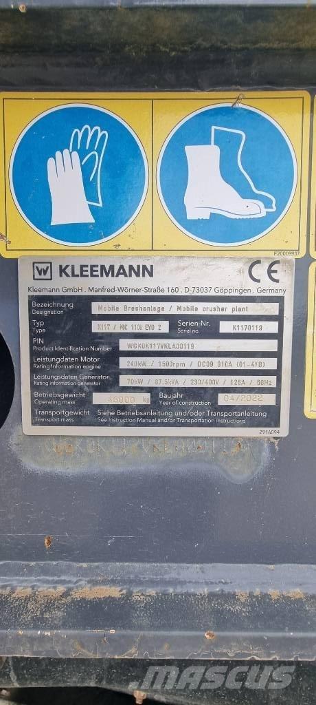 Kleemann MC110i Evo2 Трошачки