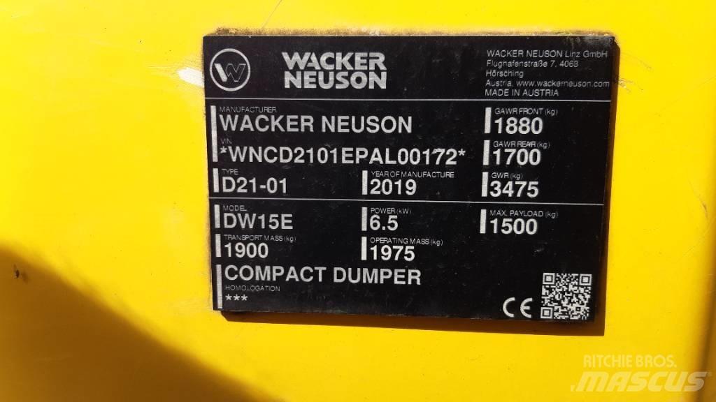 Wacker Neuson DW15e Странични самосвали