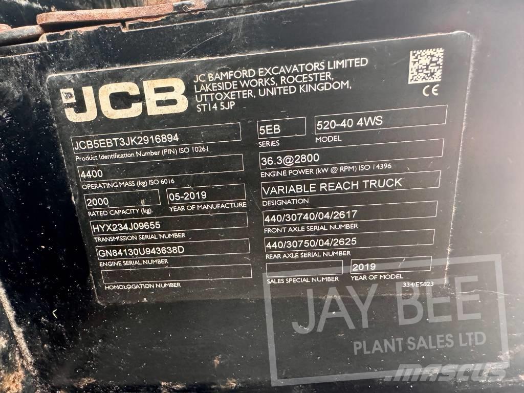 JCB 520-40 Телескопични товарачи