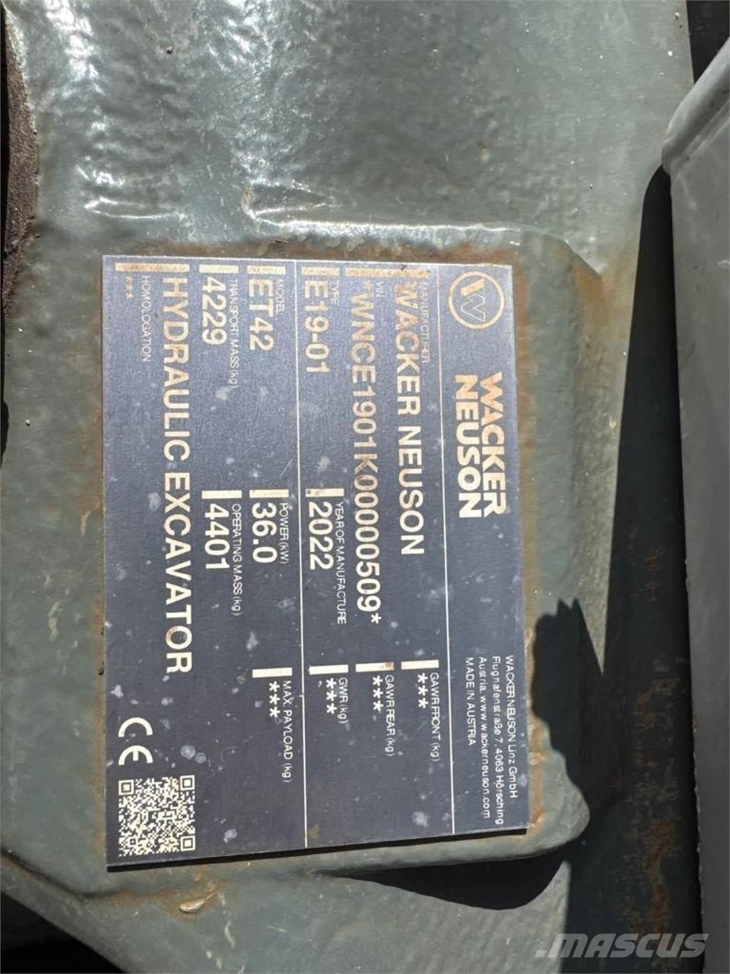 Wacker Neuson ET42 Верижен екскаватор