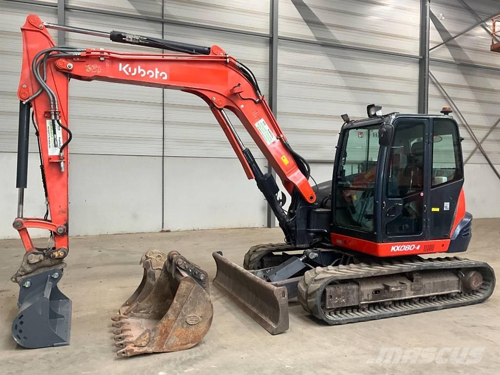 Kubota KX 080-4 Средни екскаватори 7т - 12т