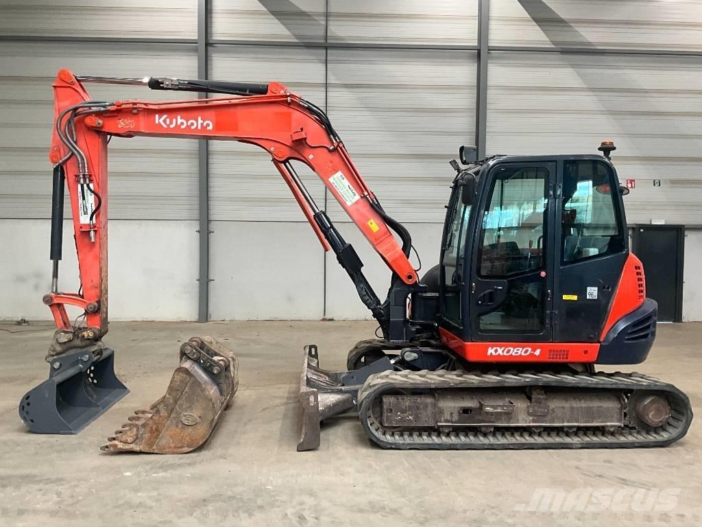 Kubota KX 080-4 Средни екскаватори 7т - 12т