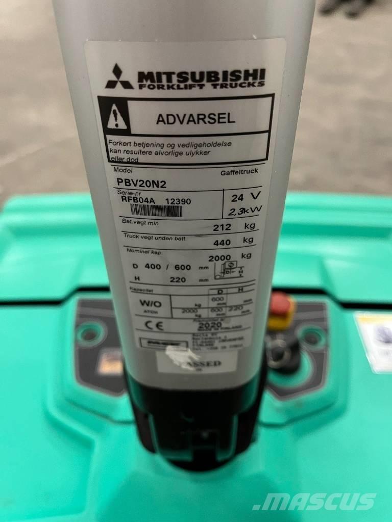 Mitsubishi PBV20N2 Колички високоповдигачи с теглич