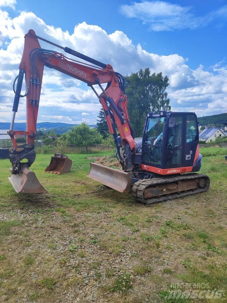 Kubota KX 080-4 Средни екскаватори 7т - 12т