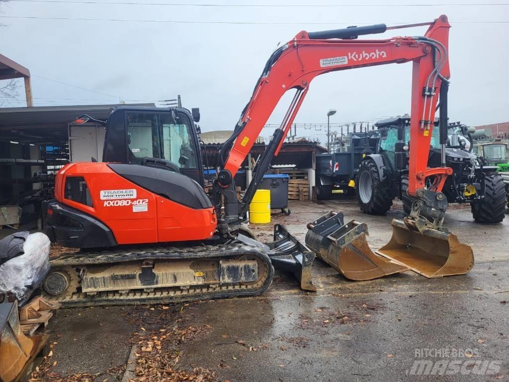 Kubota KX 080-4 Мини екскаватори < 7 т