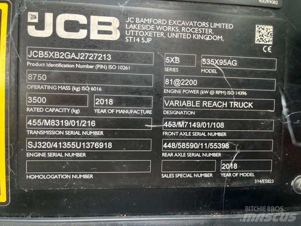 JCB 535-95 Agri Телескопични товарачи за селското стопанство