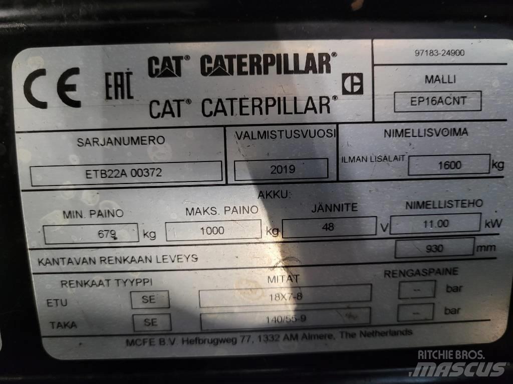 CAT EP16ACNT " OULU " Електрически вилични кари-повдигачи