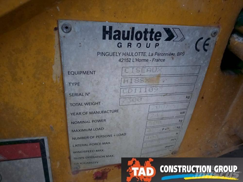 Haulotte H 18 SX Ножични работни платформи