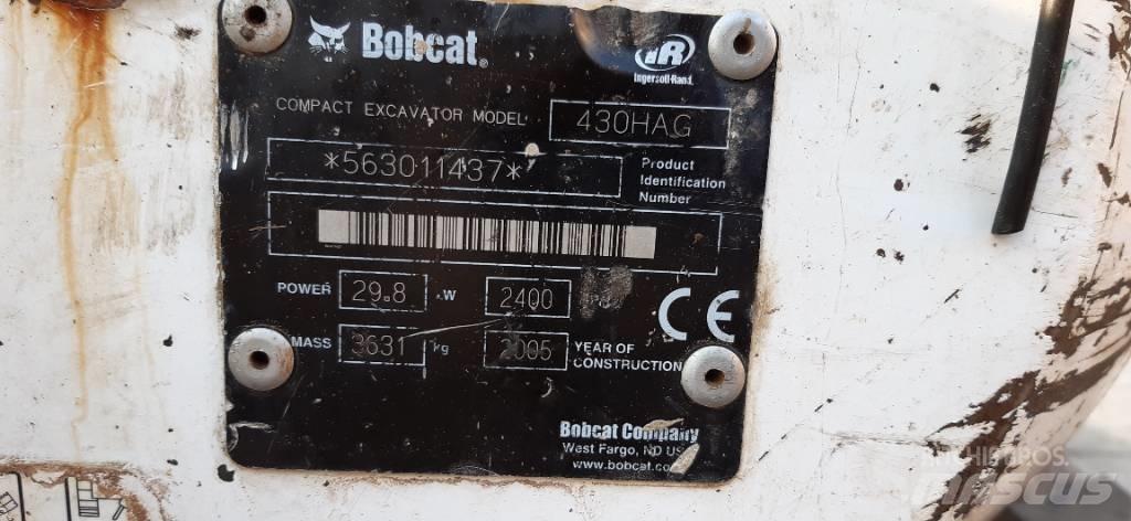 Bobcat 430 HAG Мини екскаватори < 7 т