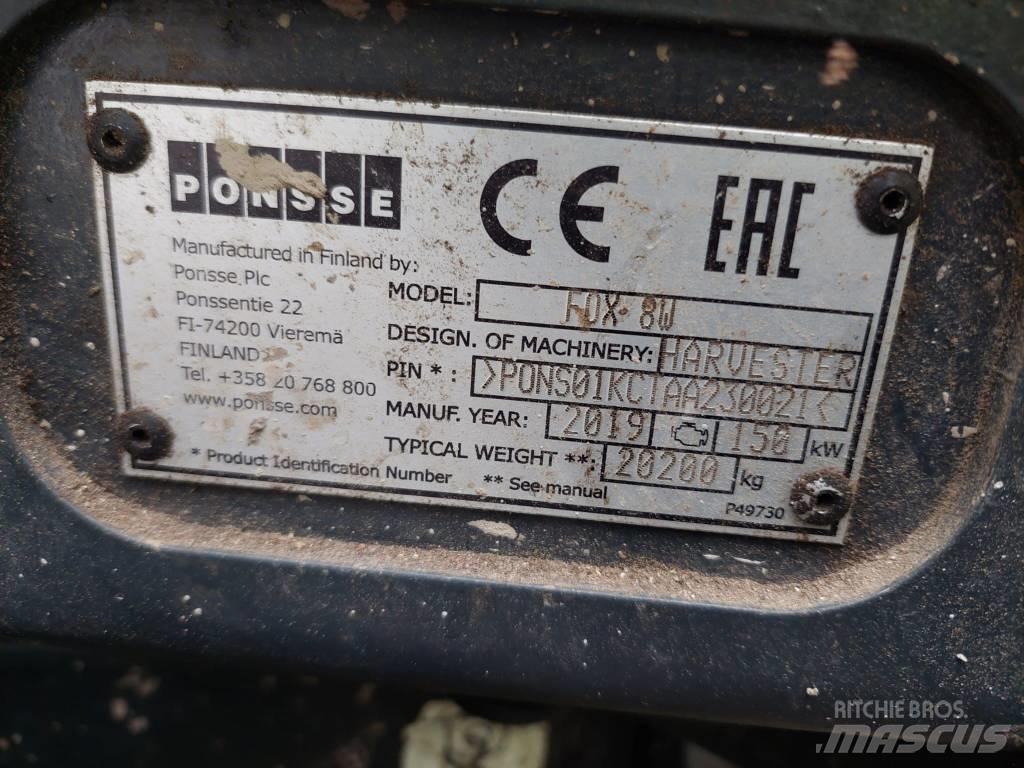 Ponsse FOX 8W Харвестери