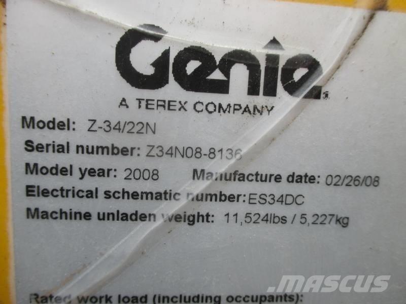 Genie Z 34/22 N Съчленени стрелови подемници