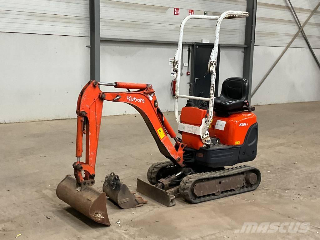 Kubota K 008-3 Мини екскаватори < 7 т