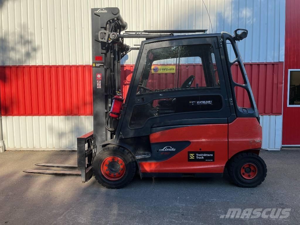 Linde E50HL-01/600 Електрически вилични кари-повдигачи