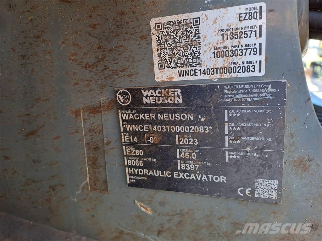 Wacker Neuson EZ80 Верижен екскаватор