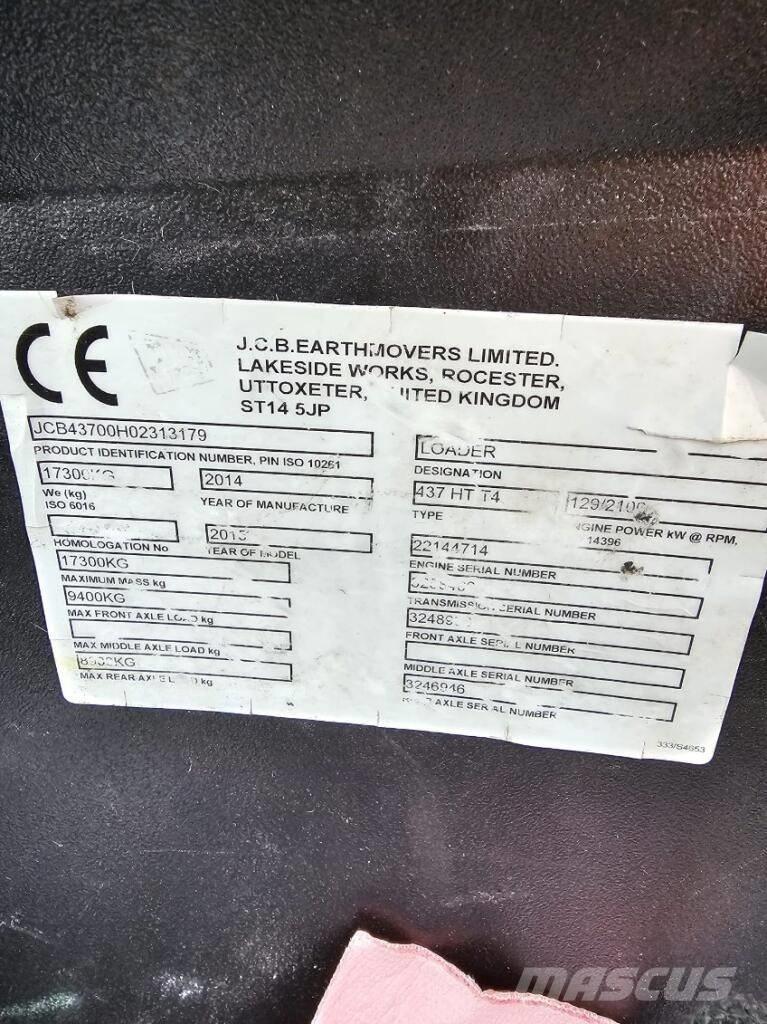 JCB 437 HT Колесни товарачи