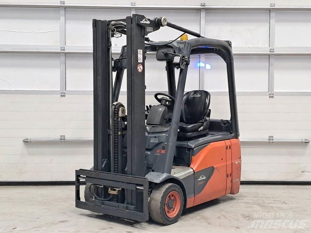 Linde E16-02 Електрически вилични кари-повдигачи
