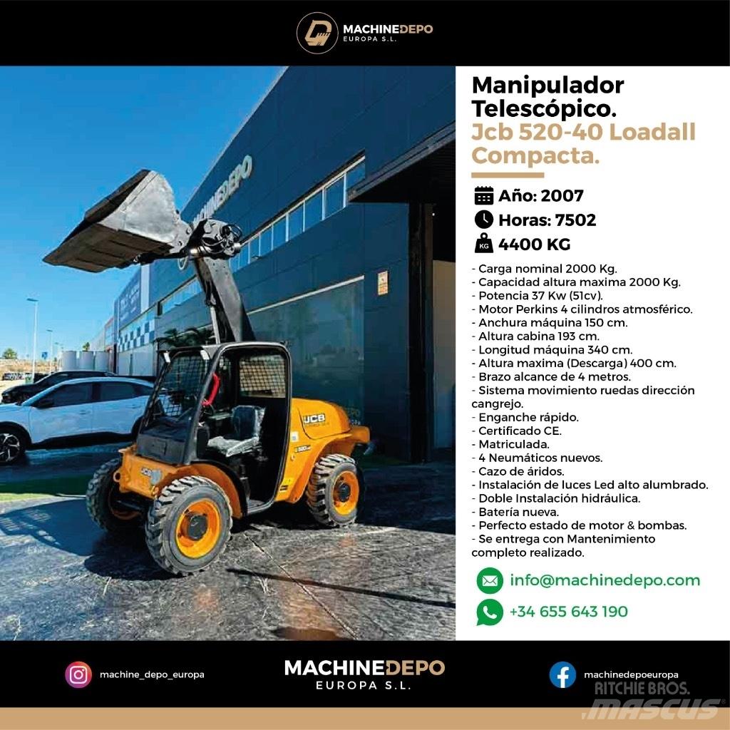 JCB 520-40 Телескопични товарачи за селското стопанство