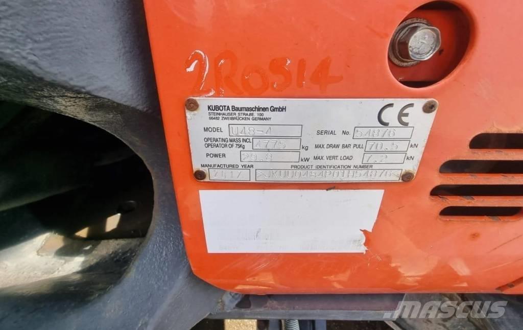 Kubota U 48-4 Мини екскаватори < 7 т
