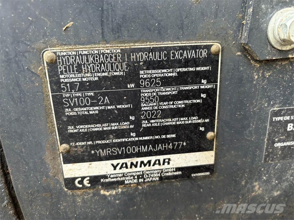Yanmar SV100-2A Верижен екскаватор